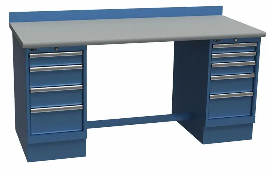 Lista XSTB111-60PT 30" x 60" Technical Workstation with Laminate Work Surface & Dual Drawer Banks