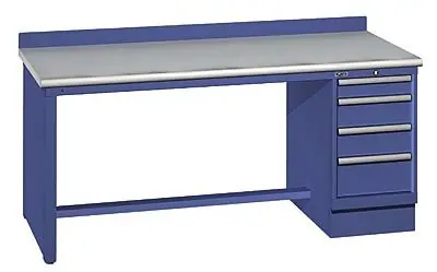 Lista XSTB35-72SD 30" x 72" Technical Workstation with Static Dissipative Laminate Work Surface & Single Drawer Bank