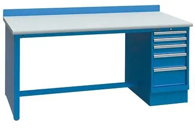 Lista XSTB74-60SD 30" x 60" Technical Workstation with Static Dissipative Laminate Work Surface & Single Drawer Bank