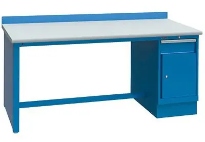 Lista XSTB85-72SD 30" x 72" Technical Workstation with Static Dissipative Laminate Work Surface & Single Cabinet Base