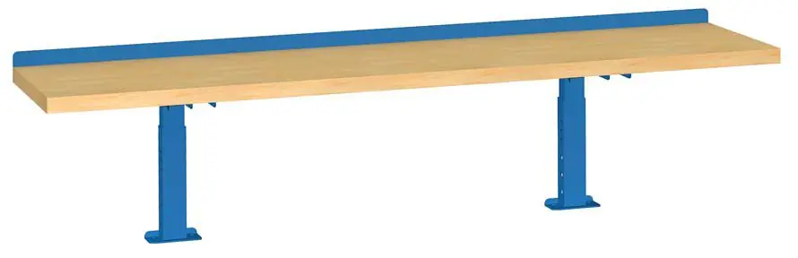 Lista XSARS-72BT Adjustable Riser Shelf with Butcher Block Surface & Back Stop, 72"