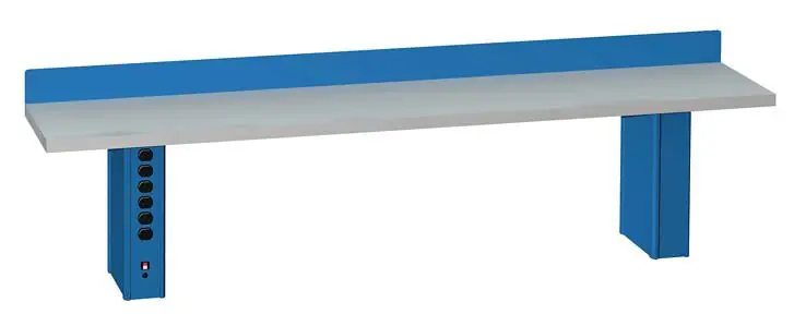 Lista XSARS-60SD Adjustable Riser Shelf with Static Dissipative Surface & Back Stop, 60"