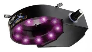 OC White UV2000-B Micro-Lite® High Intensity Ultraviolet LED Ring Light, 120-240V