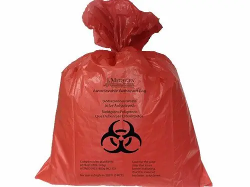 Medegen Red Autoclavable Biohazardous Waste Bags