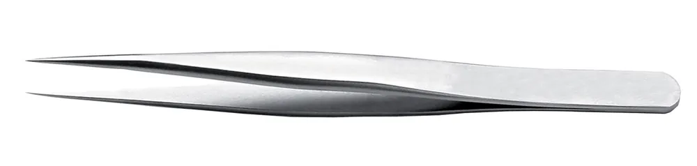Ideal Tek 0C9-SA-0-ITU High Precision Medical-Grade Stainless Steel Tweezer with Flat Edges & Straight, Sharp, Very Fine, Pointed Tips