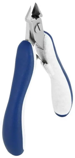 Ideal-tek ES541TX.CR.BG High-Precision Slim Small Tapered & Relieved Head Full-Flush Alloy Steel Cutter with Tungsten Carbide Blades & Ergo-Tek Slim Handles, 4.724" OAL