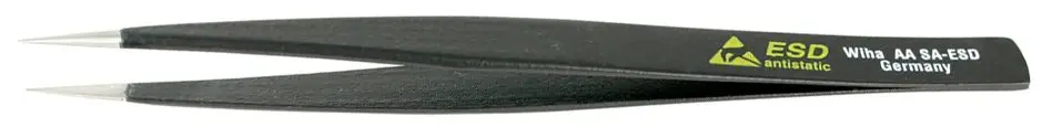 Wiha-44501 ESD-Safe Tweezer with Universal Straight, Fine, Pointed Tips