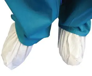 CT International SCPL500 Water-Resistant Non-Skid Poly Latex Shoe Covers, White (Case of 500 Pair)