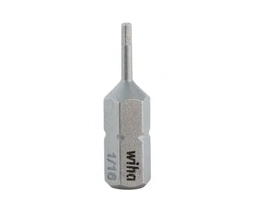 Wiha Hex Inch Insert Bits, 25mm OAL