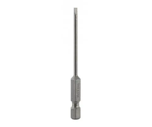 Wiha Slotted Power Bits, 70mm OAL