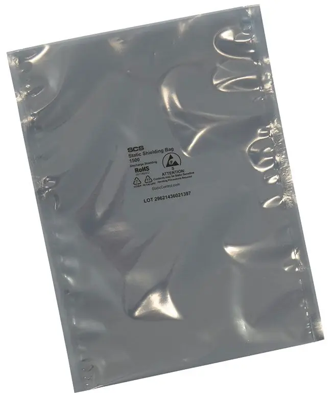 SCS 1500 Series Metal-Out Static Shielding Bags with Open-Top (Pack of 100)