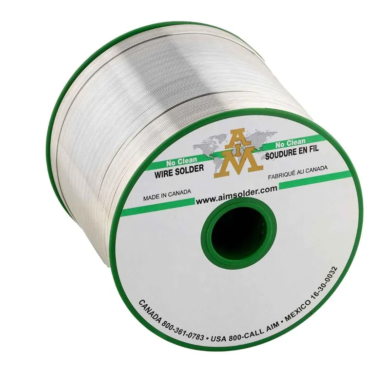 AIM Sn63/Pb37 2% NC209 No-Clean Flux Cored Solder Wire