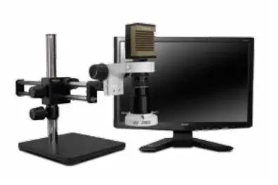 Scienscope MAC-PK5D-SC2-E2D Macro Video Inspection System with LED Ring Light, Dual Arm Boom Stand & 1080p Camera