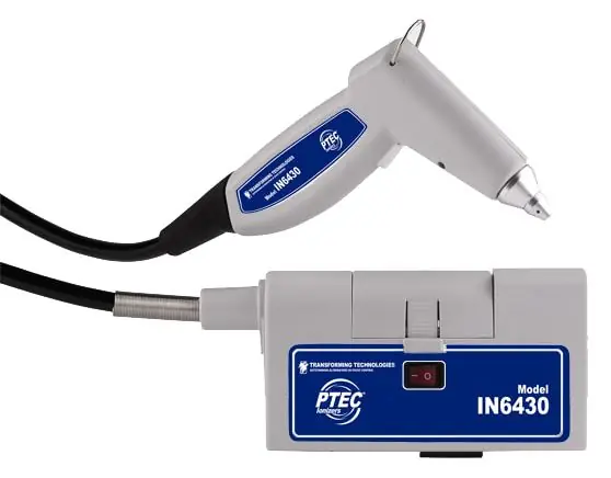 Transforming Technologies IN6430FL Ptec™ Ionizing Blow Off Gun, includes 2 Filters, 100/240V