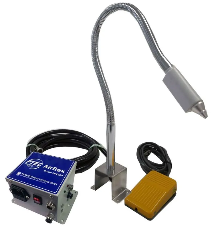 Transforming Technologies IN4200 Ptec™ AirFLEX Ionizing Nozzle with Flexible Neck, 100/240V