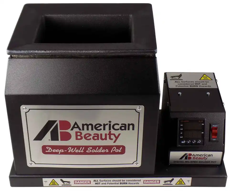 American Beauty D-1400C Digital Extra-Large Deep Well Digital Solder Pot with Ceramic Coated Crucible, 25/36 Ib. Capacity