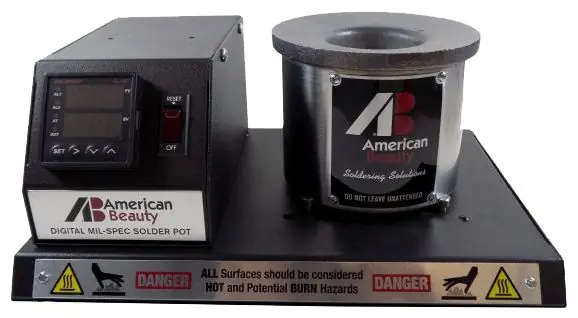 American Beauty D-300C Digital Solder Pot with Ceramic Coated Crucible, 1.0 Ib. Capacity
