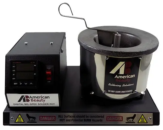 American Beauty D-600C Digital Mid-Capacity Solder Pot with Ceramic Coated Crucible, 2.5/3.5 Ib. Capacity