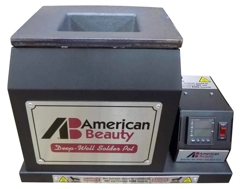 American Beauty D-900C Digital Large, Deep Solder Pot with Ceramic Coated Crucible, 17/24 Ib. Capacity