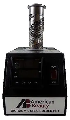 American Beauty D-MP-9C Digital Mini Solder Pot with Ceramic Coated Crucible, 1 oz. Capacity