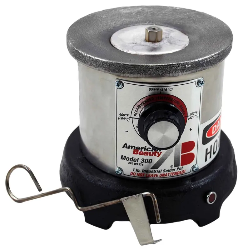 American Beauty PF-300 Pre-filled Lead-Free Solder Pot, 1 lb. Capacity