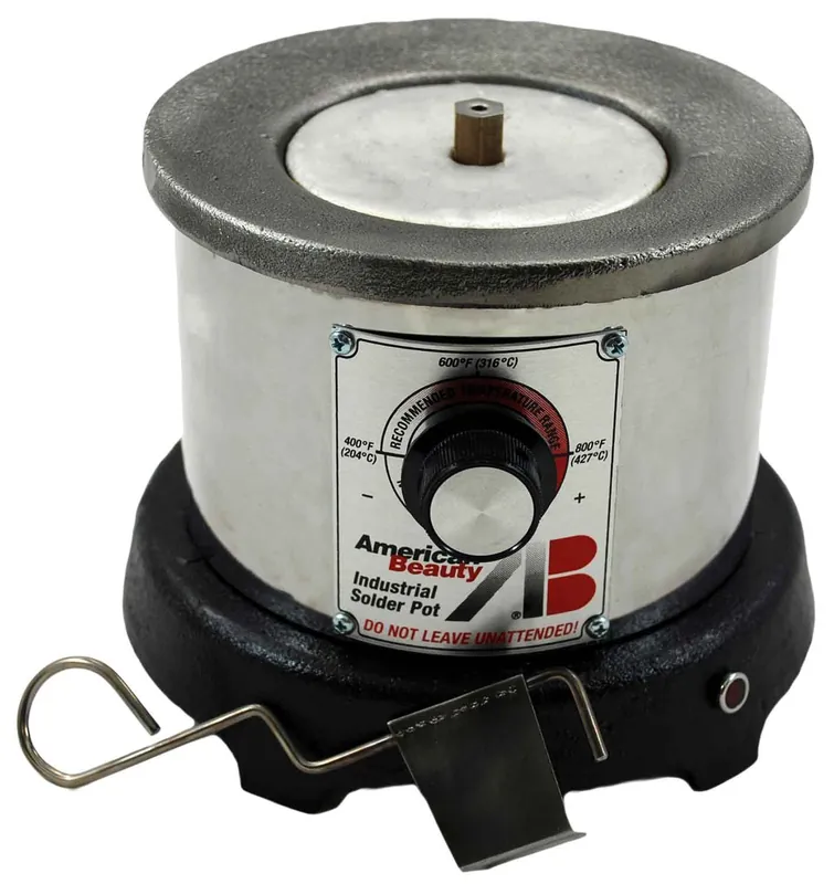 American Beauty PF-600 Pre-filled Lead-Free Mid-Capacity Solder Pot, 2.5/3.5 lb. Capacity