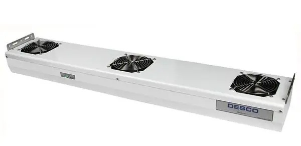 Desco 60473 Chargebuster® 3-Fan Overhead Ionizing Blower, 120V
