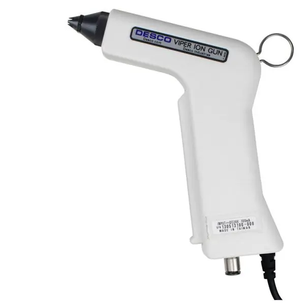 Desco 19595 Viper Ionizing Air Gun with Power Adapter & 6‘ Hose, 100-240V