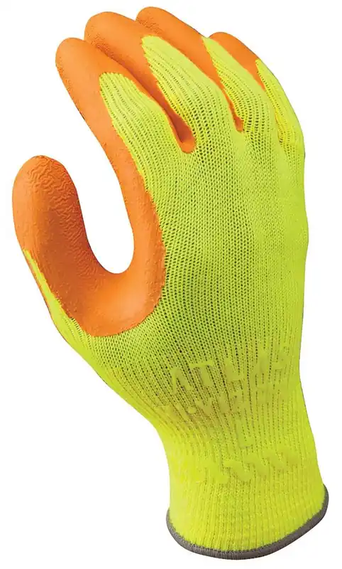 Showa 317 Latex/Rubber Palm Coated 10-Gauge Polyester General Purpose Gloves