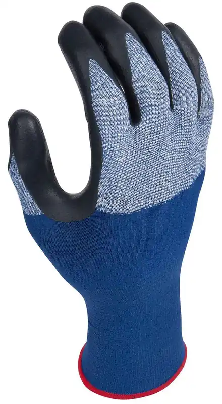 Showa 382 Nitrile Embossed Foam Coated 13-Gauge Microfiber/General Purpose Nylon Gloves