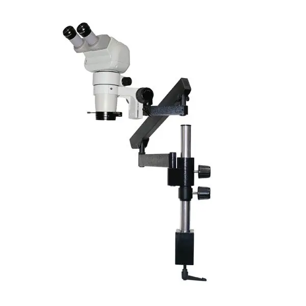 Scienscope CMO-PK3-R3E-E E-Series 0-45° Tilting Binocular Microscope with Articulating Arm Stand & High Intensity LED Ring Light