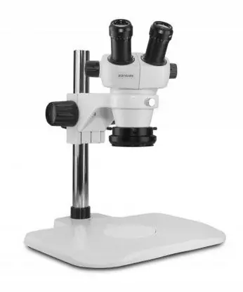 Scienscope ELZ-PK1-R3E ELZ-Series Binocular Microscope with Post Stand & High Intensity Ring Light