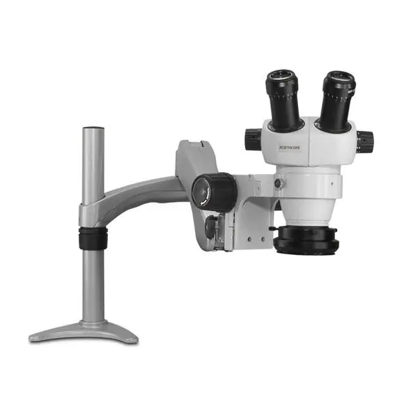 Scienscope ELZ-PK3-R3 ELZ-Series Binocular Microscope with Articulating Arm, High Intensity LED Ring Light & Polarizer