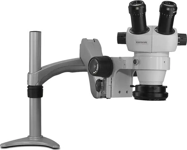 Scienscope ELZ-PK3-R3E ELZ-Series Binocular Microscope with Articulating Arm & High Intensity LED Ring Light