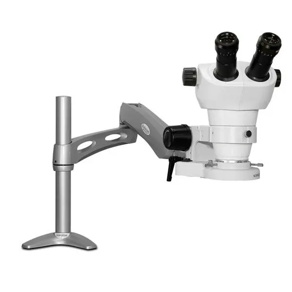 Scienscope NZ-PK3-E1 NZ-Series Binocular Microscope with Articulating Arm & LED Ring Light