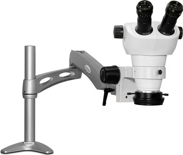 Scienscope NZ-PK3-R3E NZ-Series Binocular Microscope with Articulating Arm & High Intensity LED Ring Light