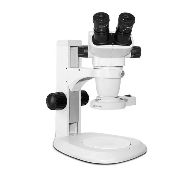 Scienscope SZ-PK2-E1 SSZ-II Series Binocular Microscope with Track Stand & LED Ring Light