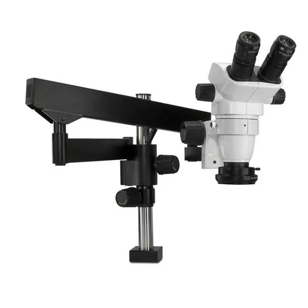 Scienscope SZ-PK3FX-R3 SSZ-II Series Binocular Microscope with Heavy-Duty Articulating Arm, High Intensity LED Ring Light & Polarizer