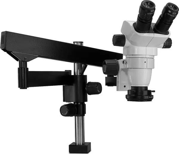 Scienscope SZ-PK3FX-R3E SSZ-II Series Binocular Microscope with Heavy-Duty Articulating Arm & High Intensity LED Ring Light