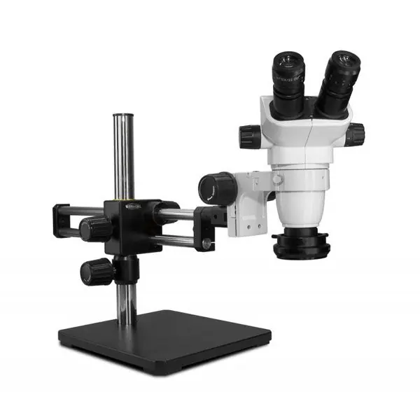 Scienscope SZ-PK5D-R3 SSZ-II Series Binocular Microscope with Dual Boom Stand, High Intensity LED Ring Light & Polarizer