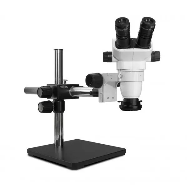 Scienscope SZ-PK5S-R3E SSZ-II Series Binocular Microscope with Boom Stand & High Intensity LED Ring Light