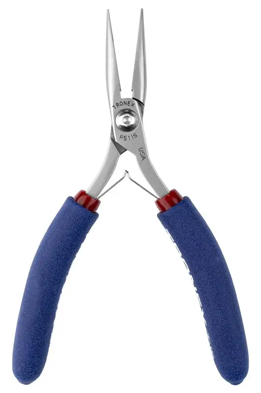 Tronex P511S Chain Nose Pliers with Long, Serrated Jaw, 5.5" OAL