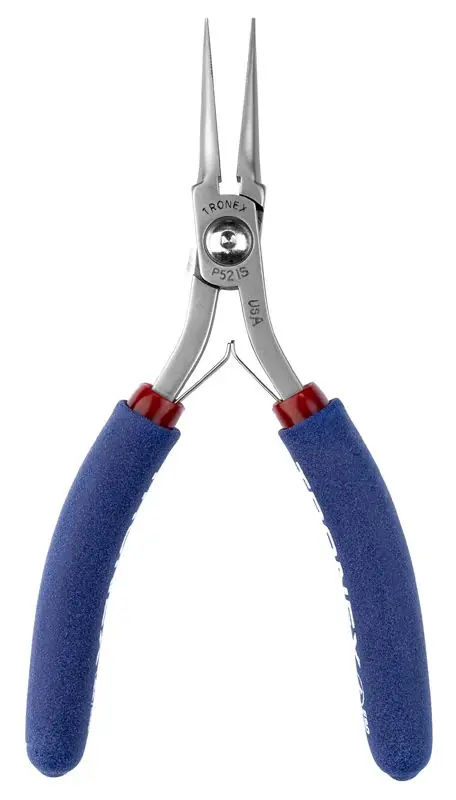 Tronex P521S Needle Nose Lead-Forming Pliers with Long, Serrated Jaw, 5.40" OAL
