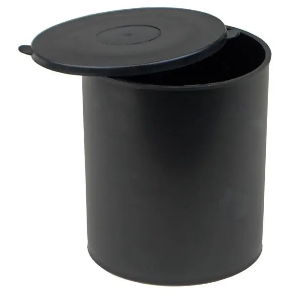 Protektive Pak 57018 Velostat® Round Storage Container, 3.81" x4.69"
