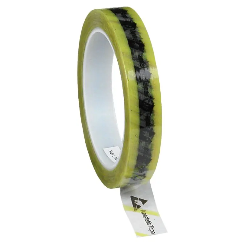 Protektive Pak 46914 Printed Wescorp ESD Celluose Tape, 3" Core, 0.75" x 216‘ Roll