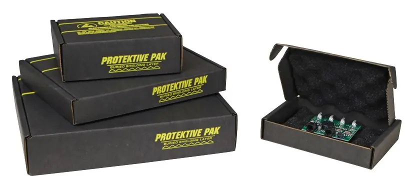 Protektive Pak Circuit Board Shippers with Black Foam