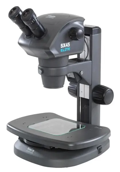 Vision 45E01 SX45 Elite Stereo Binocular Microscope with Track Stand & Floating Stage