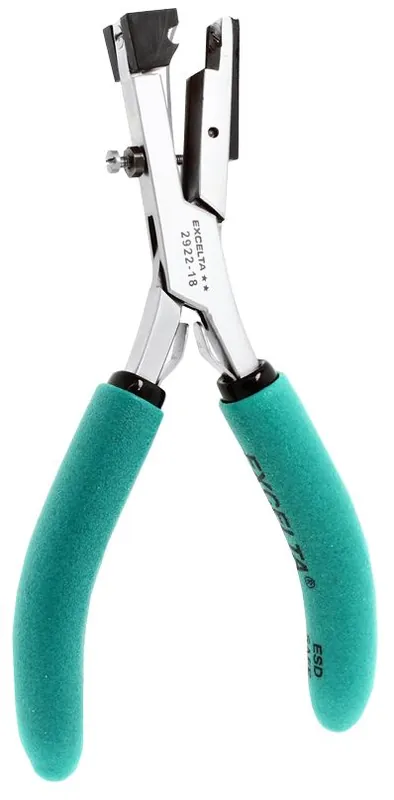 Excelta 2922-18 ★★ Medical-Grade Stainless Steel 0.13" Soft Tubing Shear Cutter with Cushion Grip Handles, 5.25" OAL