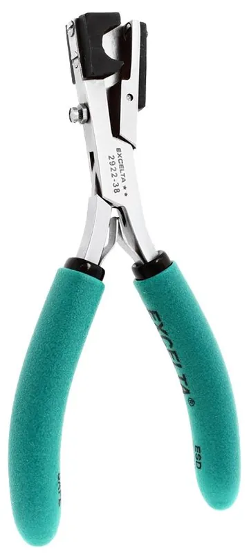 Excelta 2922-38 ★★ Medical-Grade Stainless Steel 0.38" Soft Tubing Shear Cutter with Cushion Grip Handles, 5.25" OAL
