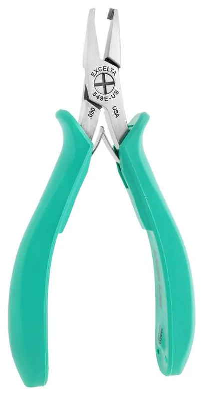Excelta 549E-US ★★★★★ 45° Head Shear Carbon Steel 0.040" Stand-Off Cutter with Ergonomic Grip Handles, 5.25" OAL